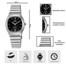 El reloj Q&Q Q02C-001PY Diseño Elegante