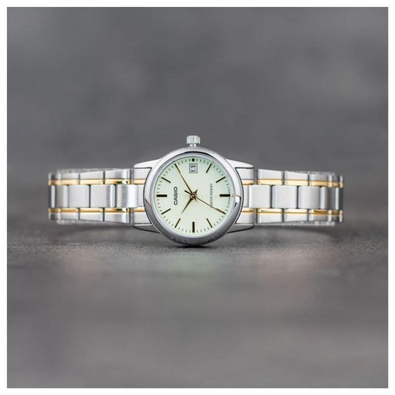 Reloj Casio Referencia LTP-V002SG-9A Diseño Elegante