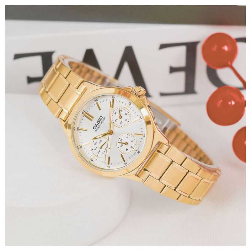 Reloj Casio Modelo LTP-V300G-7A Diseño Elegante