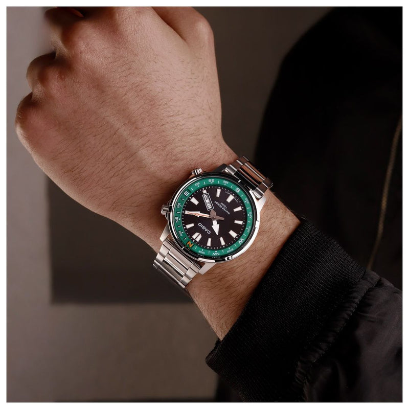 Reloj Casio MTD-130D-1A3 Sumergible 100 Metros