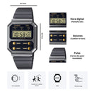 Reloj Casio Modelo A100WEGG-1A2 Diseño Vintage