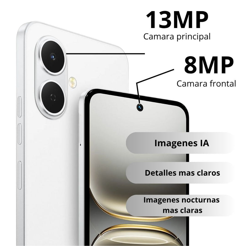 Celular Tecno Spark GO 2 128GB/4GB - Plateado