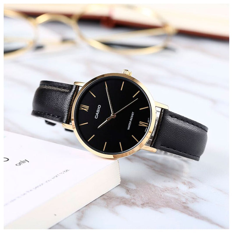 Reloj Casio Modelo LTP-VT01GL-1B Diseño Elegante