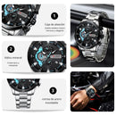 Reloj CURREN Cronografo 8402 Para Hombre - Plateado