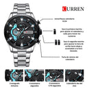 Reloj CURREN Cronografo 8402 Para Hombre - Plateado