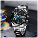 Reloj CURREN Cronografo 8402 Para Hombre - Plateado