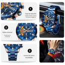 Reloj CURREN Cronografo 8402 Para Hombre - Azul