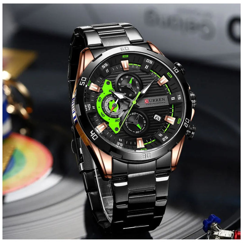 Reloj CURREN Cronografo 8402 Para Hombre - Negro