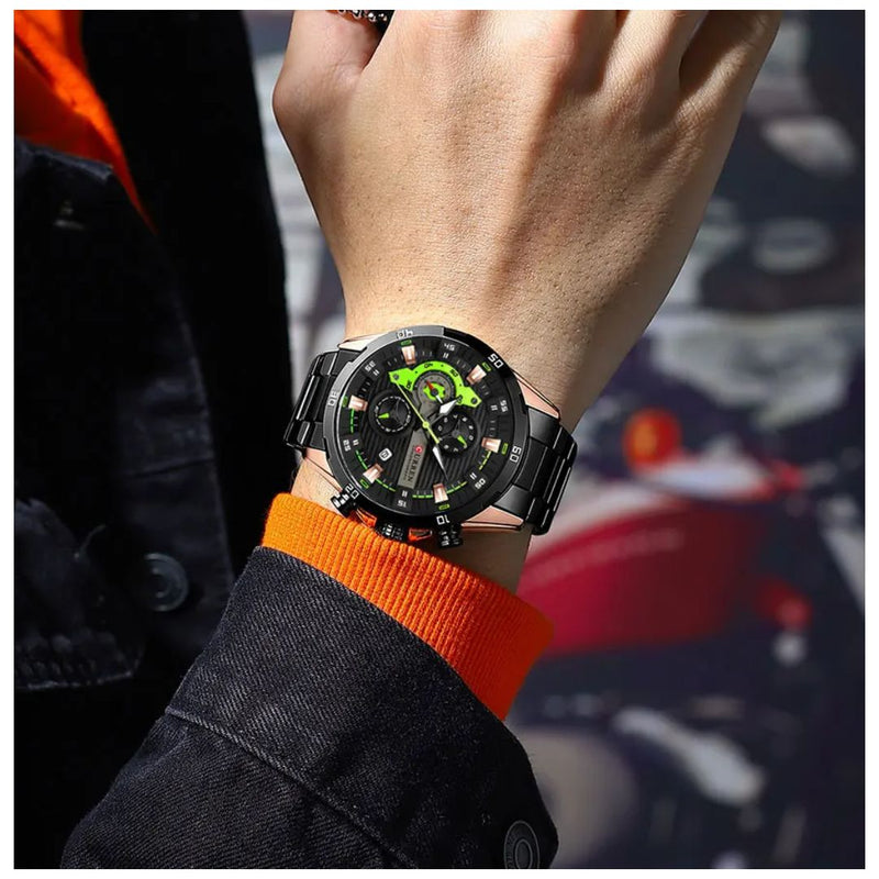 Reloj CURREN Cronografo 8402 Para Hombre - Negro