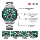 Reloj CURREN Cronografo 8417 Para Hombre - Verde