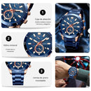 Reloj CURREN Cronografo 8417 Para Hombre - Azul