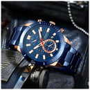 Reloj CURREN Cronografo 8417 Para Hombre - Azul