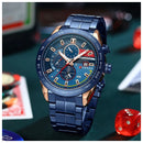 Reloj CURREN Cronografo 8410 Para Hombre - Azul