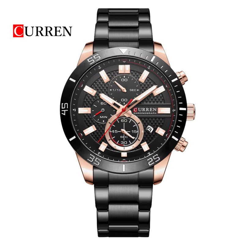 Reloj CURREN Cronografo 8417 Para Hombre - Negro