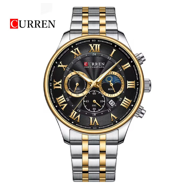 Reloj CURREN 8427 Cronógrafo Para Hombre - Bicolor