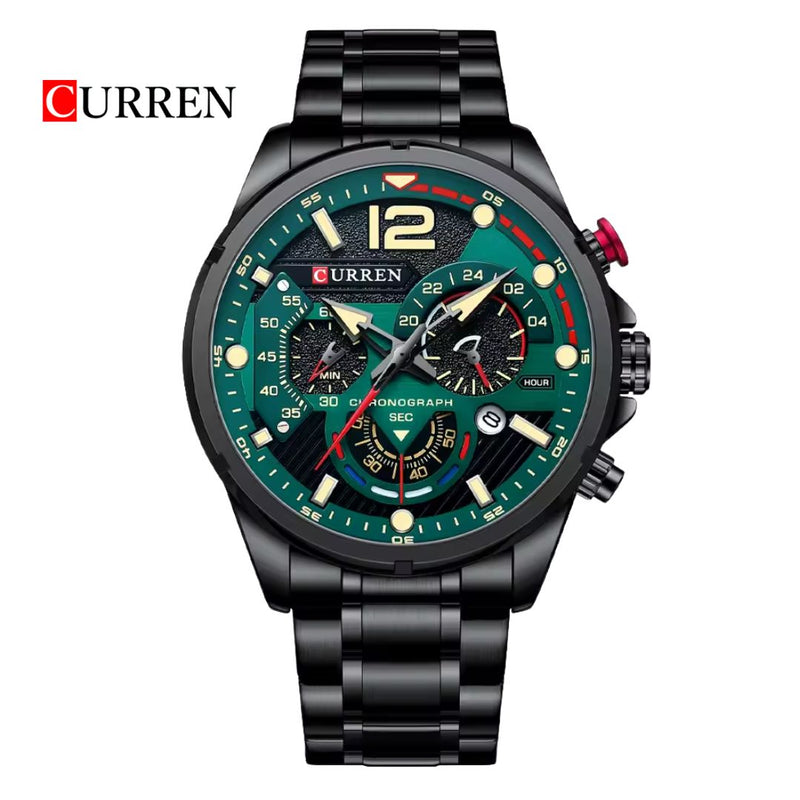 Reloj CURREN 8395 Cronógrafo Para Hombre - Pavonado