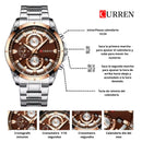Reloj CURREN 8360 Cronógrafo Para Hombre - Cobre