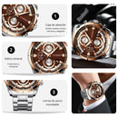 Reloj CURREN 8360 Cronógrafo Para Hombre - Cobre