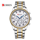 Reloj CURREN Cronografo 8466 Para Hombre - Blanco Bicolor