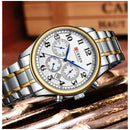 Reloj CURREN Cronografo 8466 Para Hombre - Blanco Bicolor