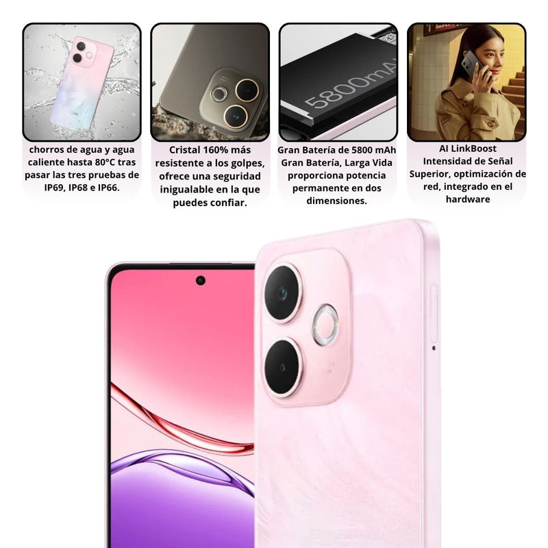 Celular OPPO A5 Pro 5G 256GB/8GB - Rosado