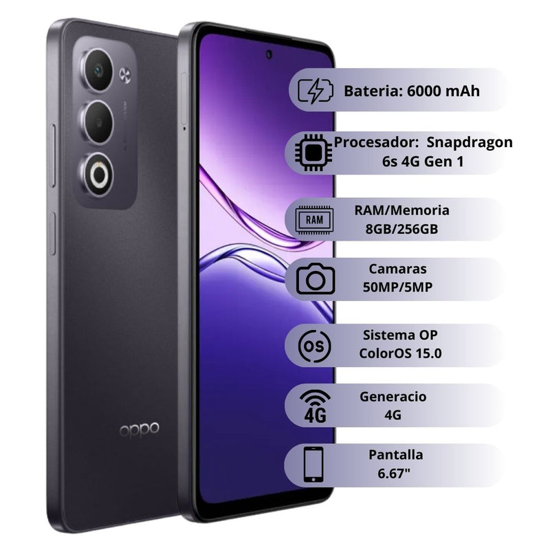Celular OPPO A5M 4G 256GB/8GB - Morado