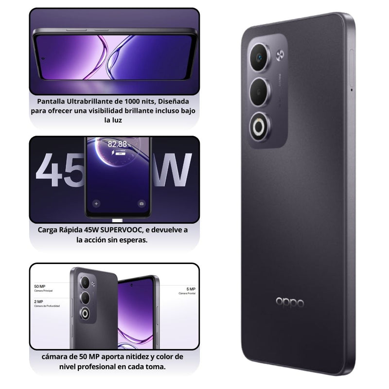 Celular OPPO A5M 4G 256GB/8GB - Morado