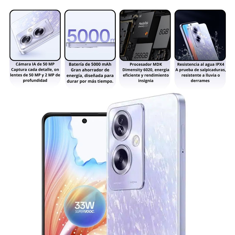 Celular OPPO A79 5G 256GB/8GB - Morado