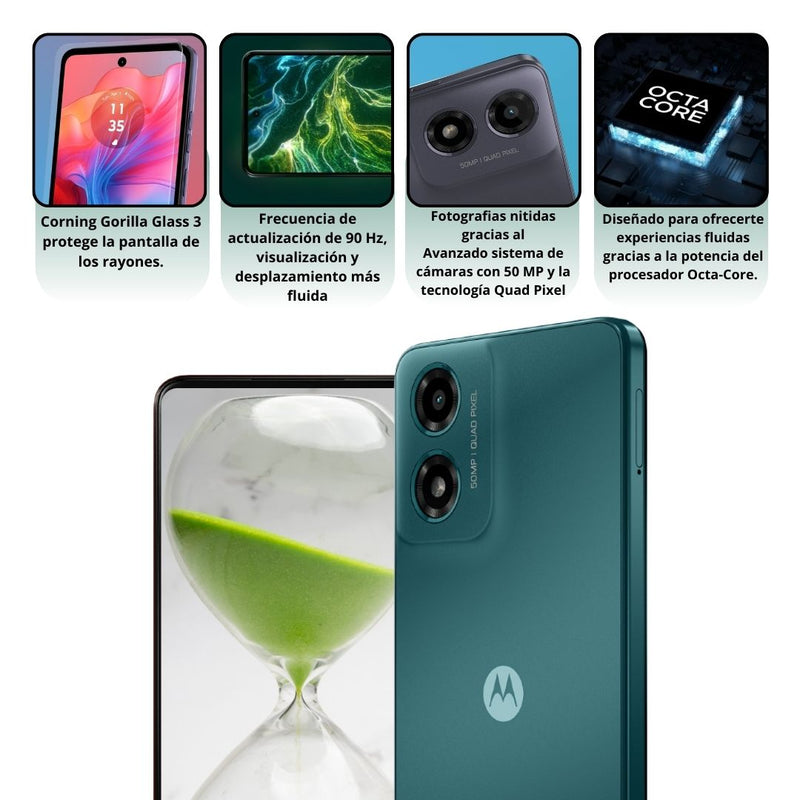 Celular MOTOROLA G04S 4G 128GB/4GB - Verde