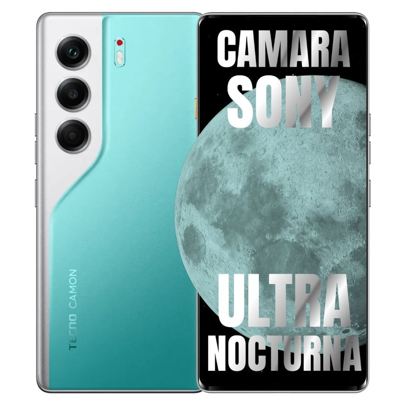 Celular TECNO CAMON 40 Pro 5G 256GB/8GB RAM - Verde