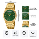 Reloj Casio Modelo MTP-B146G-3A Diseño Elegante