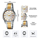 Reloj Casio Modelo LTP-1303SG-7A Diseño Elegante
