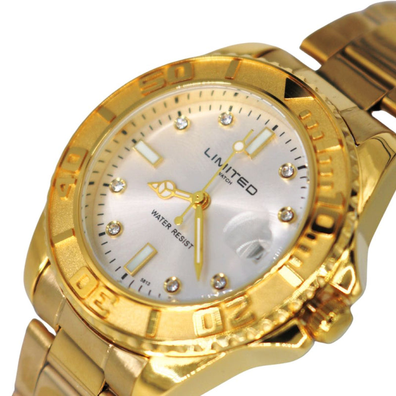 Reloj LIMITED Modelo LTP-06-41 Dama - Dorado Tablero Blanco