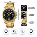 Reloj Casio Modelo MTP-V004G-1B Diseño Elegante