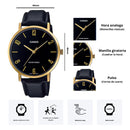 Reloj Casio Referencia MTP-VT01GL-1B2 Diseño Casual