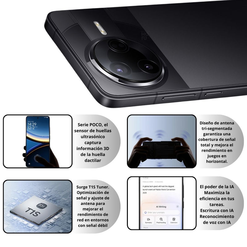 Celular Xiaomi POCO F7 PRO 5G 256GB/12GB - Negro