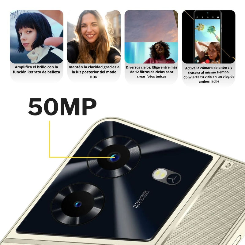 Celular Tecno POVA 5 Gamer 256GB/8GB RAM - Negro