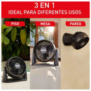 Ventilador Samurai Compact Force 3 En 1 - Negro