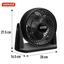 Ventilador Samurai Compact Force 3 En 1 - Negro