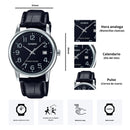 Reloj Casio Referencia MTP-V002L-1B Diseño Elegante