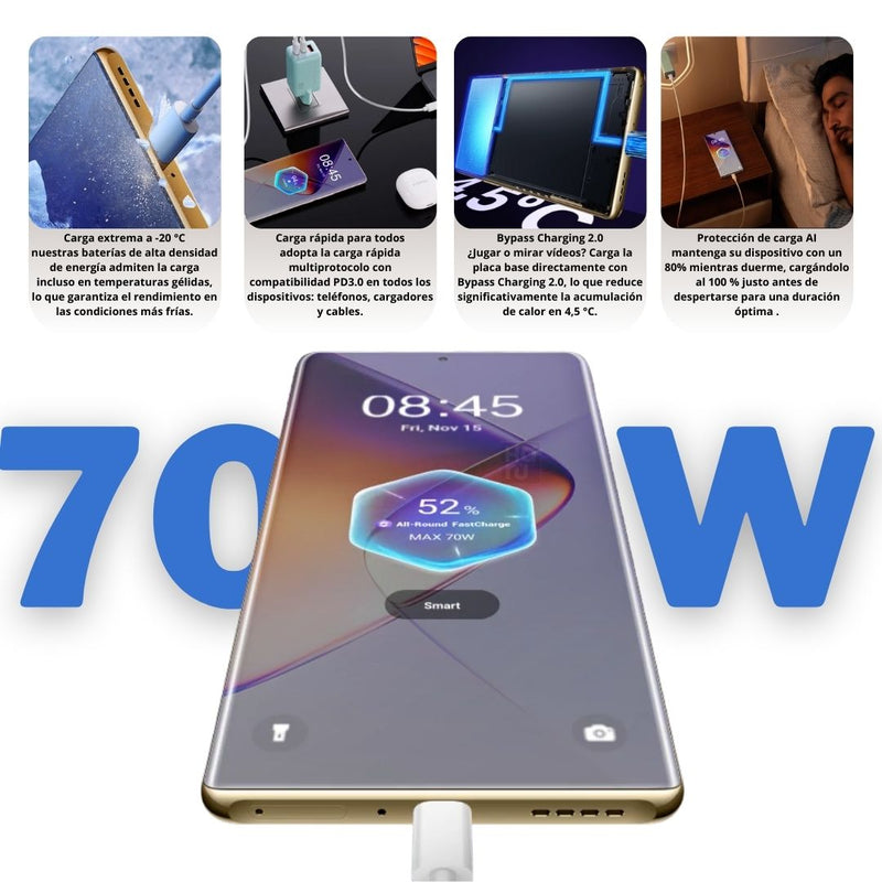 Celular INFINIX Note 40 Pro 256GB/8GB RAM - Dorado