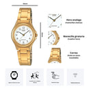 Reloj Casio Modelo LTP-1130N-7B Diseño Elegante