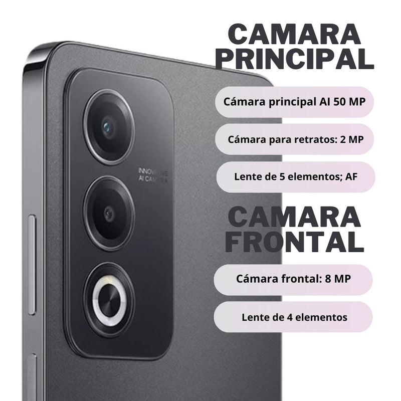 Celular Oppo A80 5G 256GB/8GB RAM - Negro
