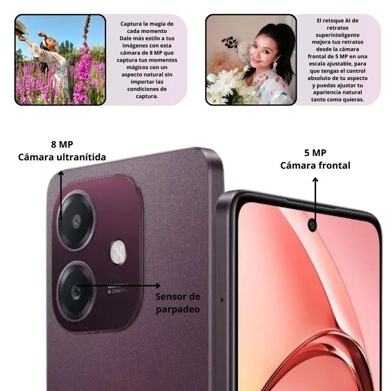 Celular Oppo A20 128GB/4GB RAM Cafe