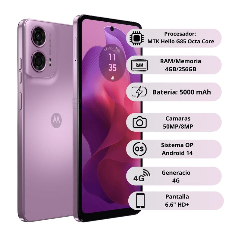 Celular Motorola G24 256GB/4GB RAM - Lavanda
