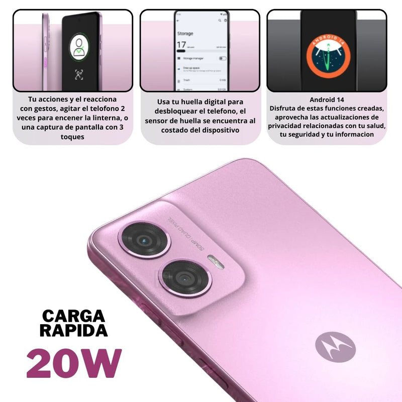 Celular Motorola G24 256GB/4GB RAM - Lavanda