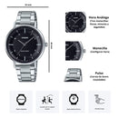 Reloj Casio LTP-VT03D-1B Diseño Elegante