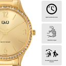 Reloj Q&Q Modelo Q75B-008PY Diseño Elegante