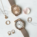 Reloj Q&Q Modelo QB47-801Y Diseño Elegante