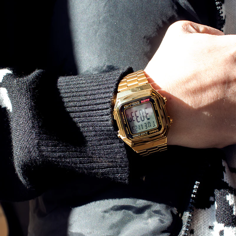 Reloj Casio Modelo A178WGA-1A Diseño Elegante